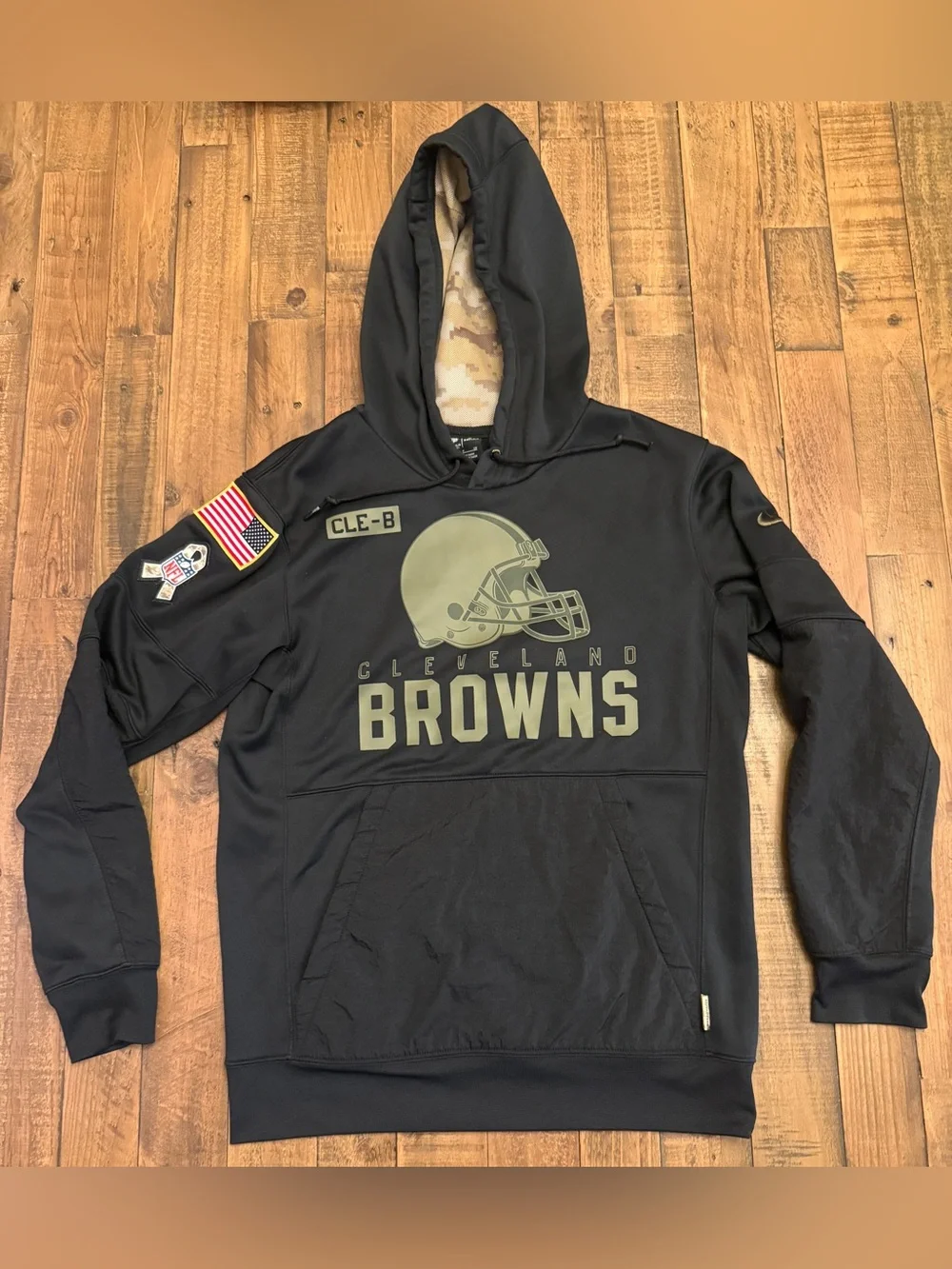 Nike On Field Dri-Fit NFL Cleveland Browns Salute To Service Hoodie